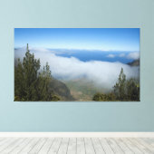 Waimea Canyon Above the Clouds, Kauai Hawaii Canvas Afdruk (Insitu (Houten vloer))