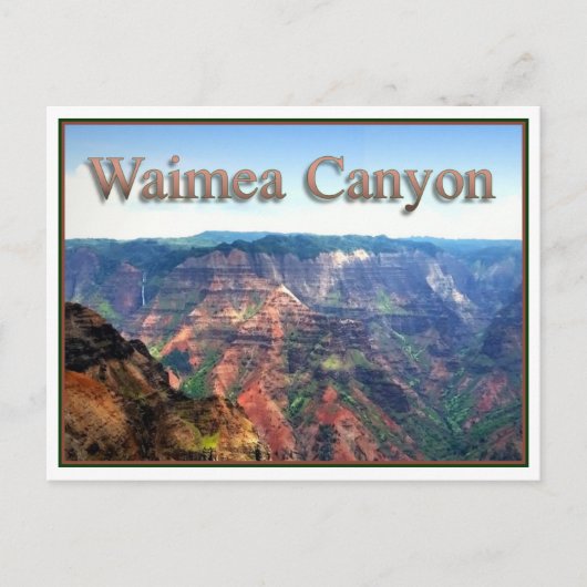 Waimea Canyon, Carte postale (Devant)