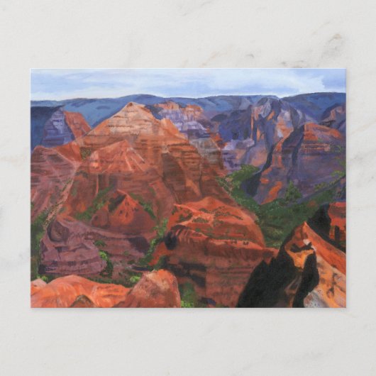 Waimea Canyon Hawaii Briefkaart (Voorkant)