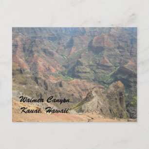Waimea Canyon Kauai, Hawaï Briefkaart