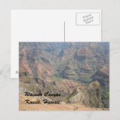 Waimea Canyon Kauai, Hawaii Briefkaart (Voorkant / Achterkant)