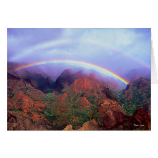 Waimea Canyon - Kauai - Hawaii - Double arc-en-cie