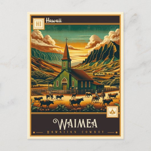Waimea, Hawaï |  Briefkaart (Voorkant)