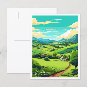 Waimea Hawaii Travel Illustratie Briefkaart
