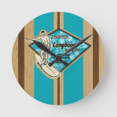 Waimea Surfboard Hawaiian Horloge murale (Recto)