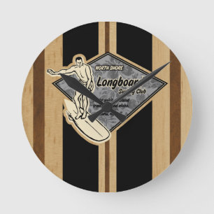 Waimea Surfboard Hawaiian Wall Clocks Ronde Klok