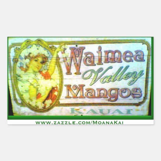  Waimea Valley Mangoes Kauai Sticker (Voorkant)