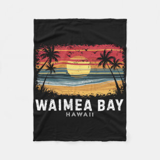 Waimea Y Hawaii Surfboard Beach  Fleece Deken
