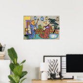  Wain Japans Poster Musical Cat (Thuiskantoor)