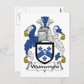 Wainwright Family Crest Briefkaart (Voorkant / Achterkant)