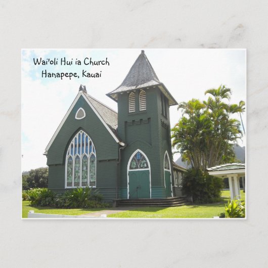Wai'oli Hui ia Church Briefkaart (Voorkant)