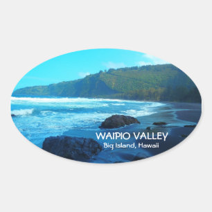 Waipio Valley Big Island Hawaii autocollants pitto