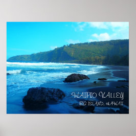 Waipio Valley Big Island Hawaii schilderachtig pos Poster