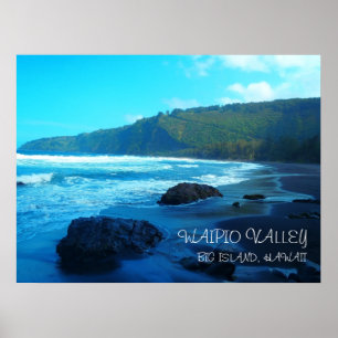 Waipio Valley Big Island Hawaii schilderachtig pos Poster