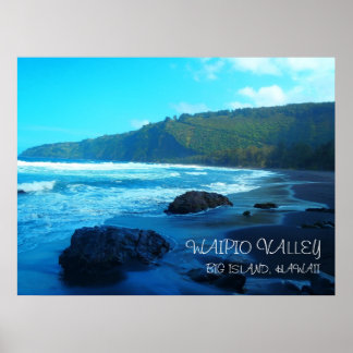 Waipio Valley Big Island Hawaii schilderachtig pos Poster
