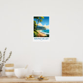 Waipio Valley Hawaii Reisprint Poster (Keuken)