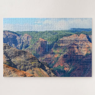 Waipoo-Herfsten in Waimea Canyon, Kauai, Hawaii Legpuzzel