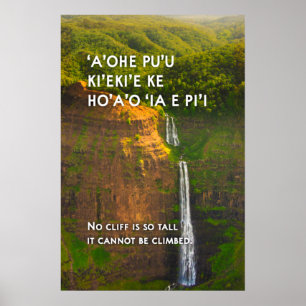 Waipo'o Herfsten, Kauai, Hawaï Motivatie Poster