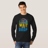 Wait for the drop Amusement Park Roller Coaster  T-shirt (Voorkant volledig)