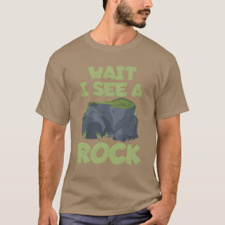 Wait I See A Rock Archaeologist Artifact retro T-shirt