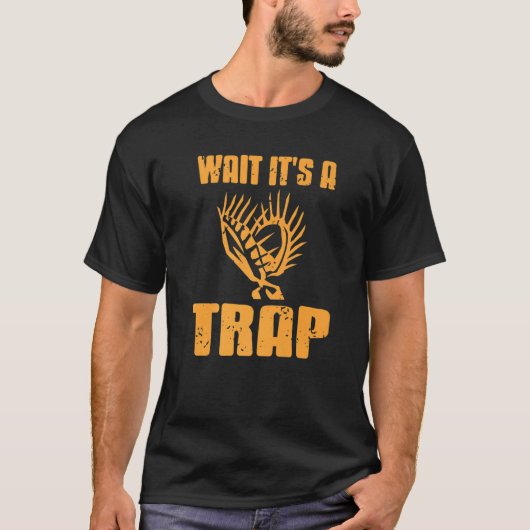 Wait It's A Trap Cool Venus Flytrap Retro Present T-shirt (Voorkant)
