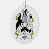 Waite Family Crest Keramisch Ornament (Rechts)