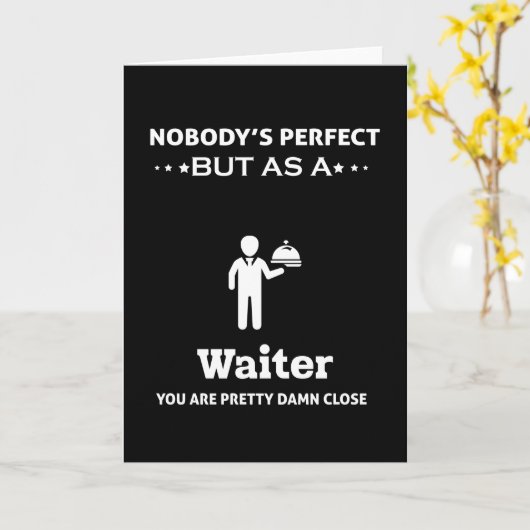 Waiter Kaart (Gele Bloem)