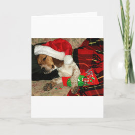 Waiting for Santa- Snoopy Beagle Dog Christmas Feestdagen Kaart