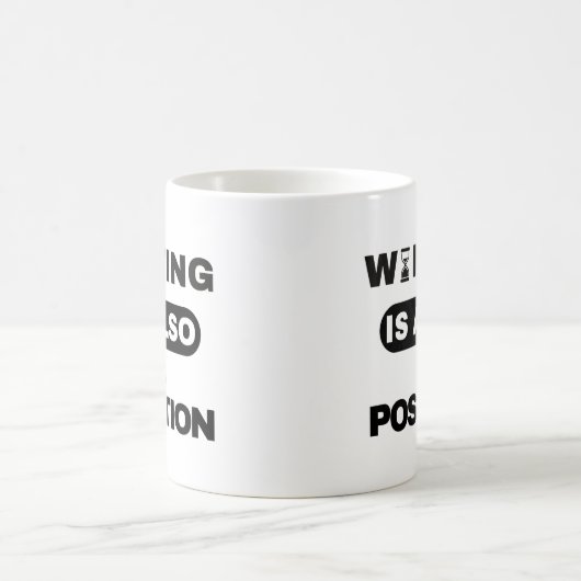 Waiting Is Also A Position — Trader Mug Design (Centre)