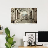 Waiting Room, Pennsylvania Station NY 1913  Poster (Thuiskantoor)