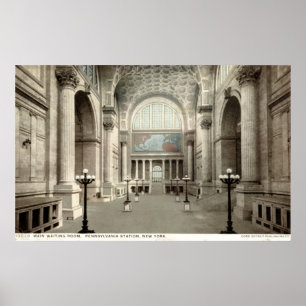 Waiting Room, Pennsylvania Station NY 1913  Poster
