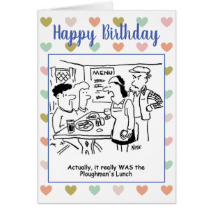 Waitress in Pub Dit que repas Vraiment était Plowm