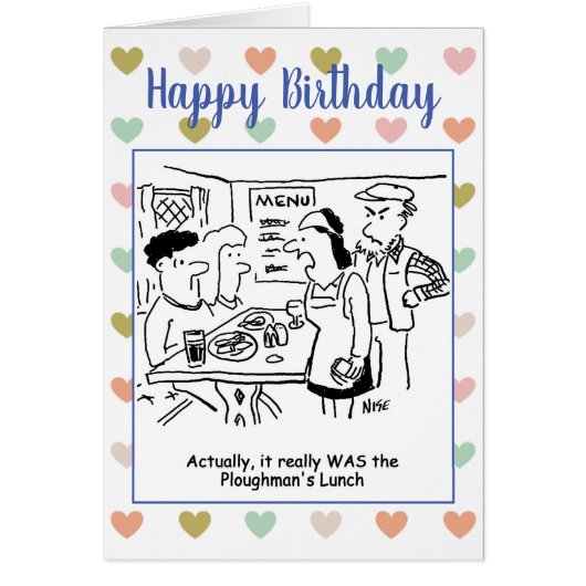 Waitress in Pub Dit que repas Vraiment était Plowm (Devant)