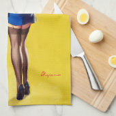 Waitress omhoog theedoek (Quarter Fold)