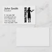 Waitress Visitekaartje (Voorkant / Achterkant)