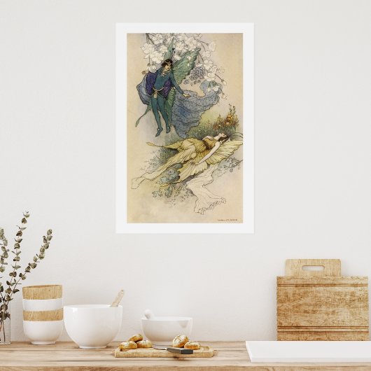 Wake als er iets mis is poster (Keuken)