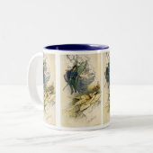 Wake als er iets mis is tweekleurige koffiemok (Voorkant links)