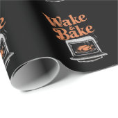 Wake Bake Turkije Diner Grappige Thanksgiving Cadeaupapier (Rol Hoek)