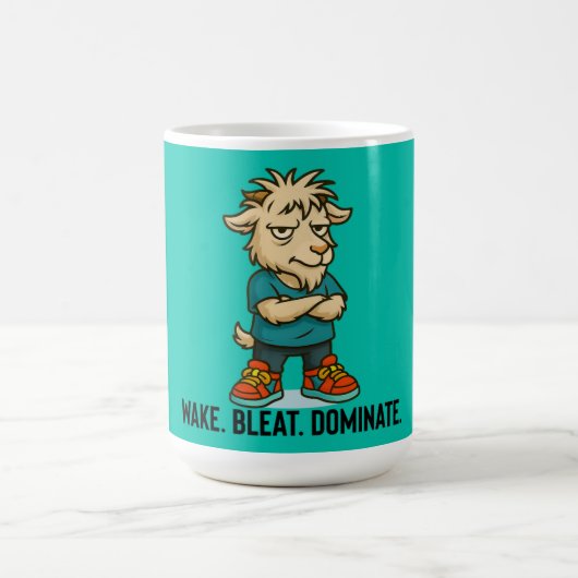 Wake Bleat Dominate Goat Mug Koffiemok (Center)
