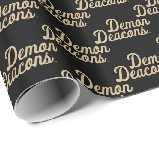 Wake Forest-universiteit | Demon Deacons Script Cadeaupapier (Rol Hoek)