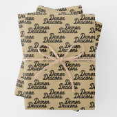 Wake Forest-universiteit | Demon Deacons Script Inpakpapier Vel (In situ)