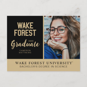 Wake Forest-universiteit Wake Forest Aankondigingskaart