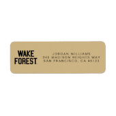 Wake Forest-universiteit | Wake Forest Etiket (Voorkant)