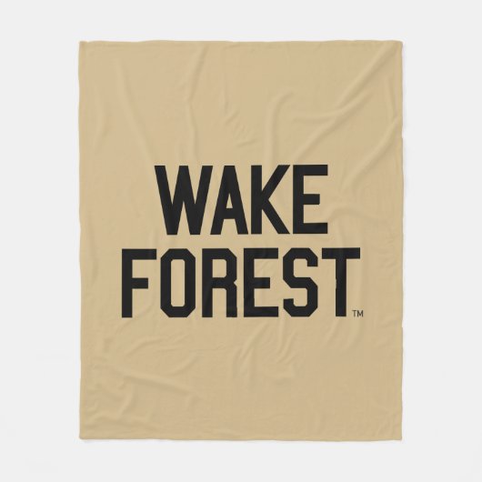 Wake Forest-universiteit | Wake Forest Fleece Deken (Voorkant)