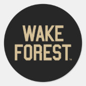 Wake Forest-universiteit | Wake Forest Ronde Sticker (Voorkant)