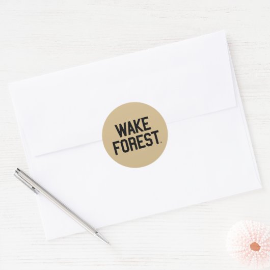 Wake Forest-universiteit | Wake Forest Ronde Sticker (Envelop)