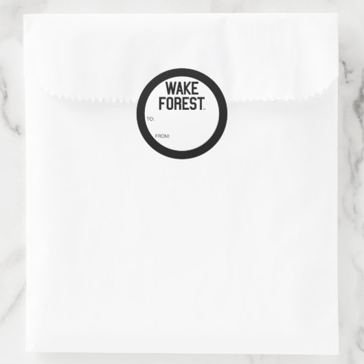 Wake Forest-universiteit | Wake Forest Ronde Sticker (Tas)
