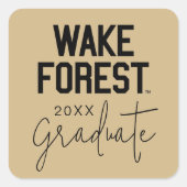 Wake Forest-universiteit | Wake Forest Vierkante Sticker (Voorkant)