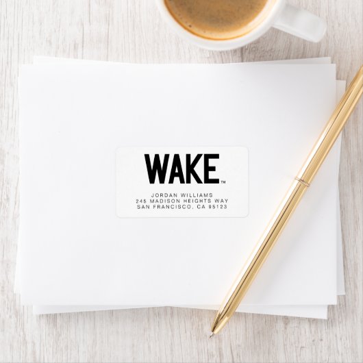 Wake Forest-universiteit | Wake Wordmark Etiket (Insitu)