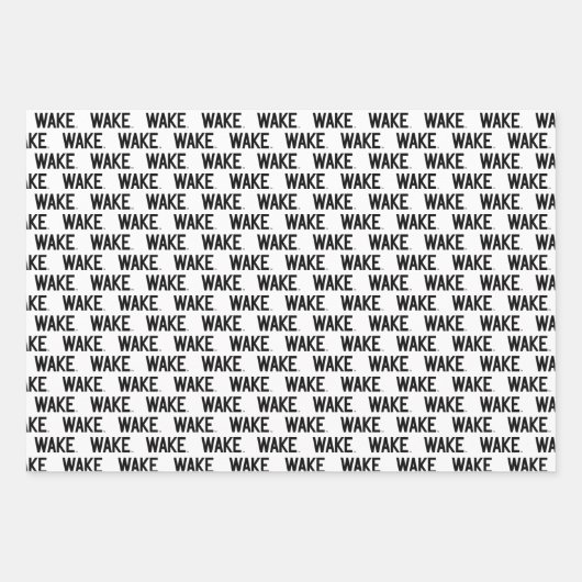 Wake Forest-universiteit | Wake Wordmark Inpakpapier Vel (Voorkant 2)